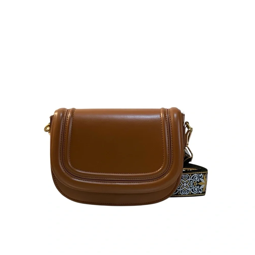 Zara Women’s Cognac Faux Leather Bag - Picture 9 of 9